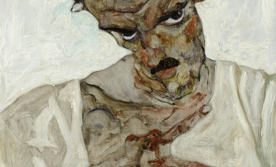 Egon Schiele, Selbstbildnis mit gesenktem Kopf, 1912 © Leopold Museum, Wien, Inv. 462