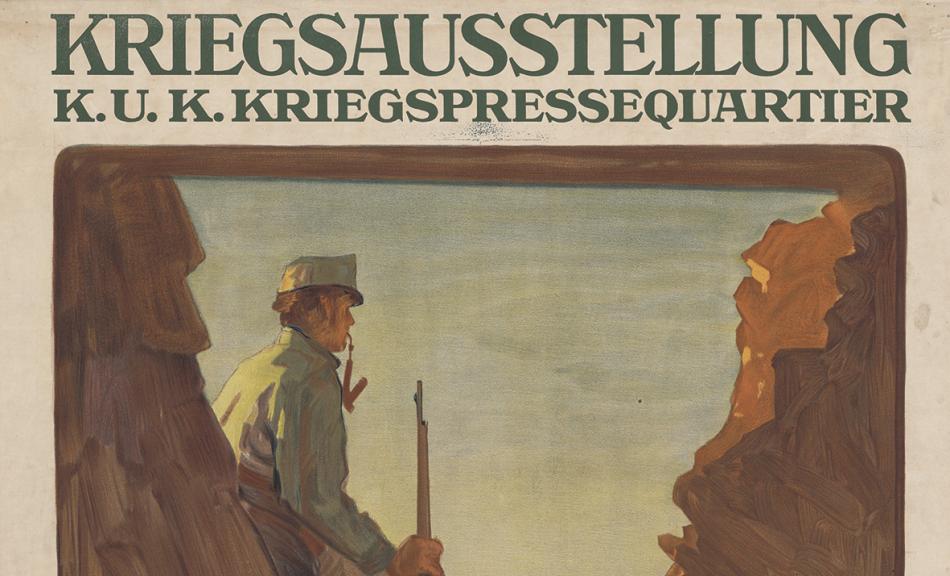 John Quincy Adams, Plakat zur Kriegsausstellung des k.u.k. Kriegspressequartiers in Graz, 1916 © ÖNB, Wien / Vienna, Inv. KS 16305093