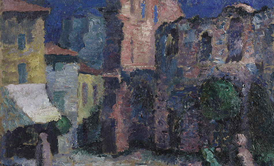 Hans Böhler, Piazza Bra in Verona, 1914 © Leopold Museum, Wien, Inv. 702