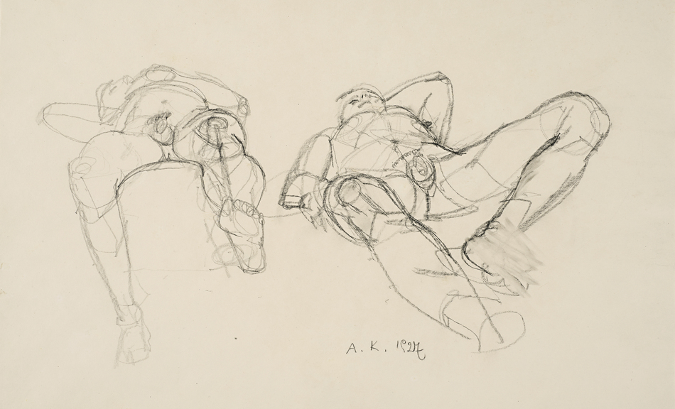 ANTON KOLIG, Two Male Nudes, Reclining, 1927 © Leopold Museum, Vienna © Bildrecht, Wien 2014