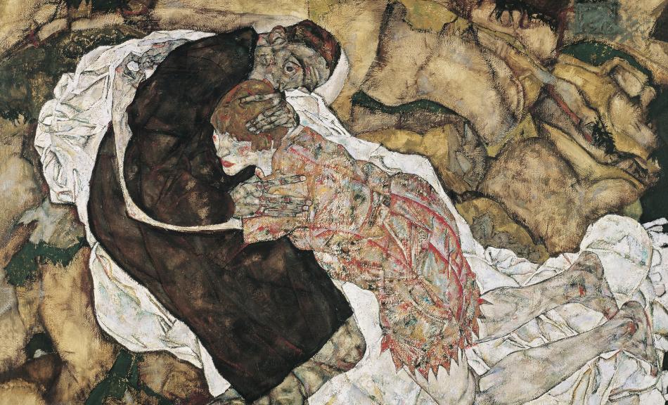 Egon Schiele, Tod und Mädchen (Mann und Mädchen), 1915 © Belvedere, Wien, Foto: Belvedere Wien