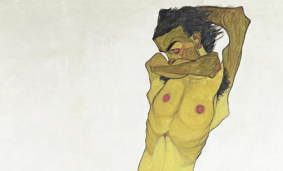 EGON SCHIELE, Sitzender Männerakt (Selbstbildnis), 1910 © Leopold Museum, Wien Foto: Leopold Museum, Wien/ Manfred Thumberger