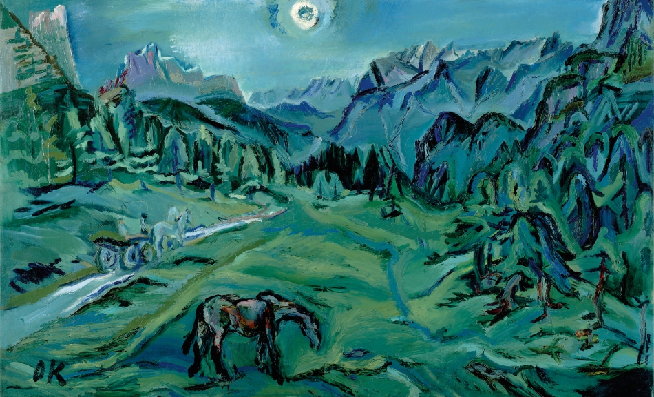 OSKAR KOKOSCHKA, Tre Croci – Dolomitenlandschaft, 1913 © Leopold Museum, Wien Foto: Leopold Museum, Wien/Manfred Thumberger © Fondation Oskar Kokoschka/Bildrecht Wien, 2019