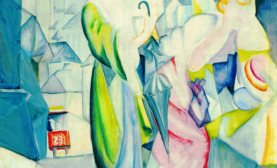 August Macke, Helle Frauen vor dem Hutladen, 1913 © Courtesy of Osthaus Museum Hagen & Institut für Kulturaustausch, Tübingen