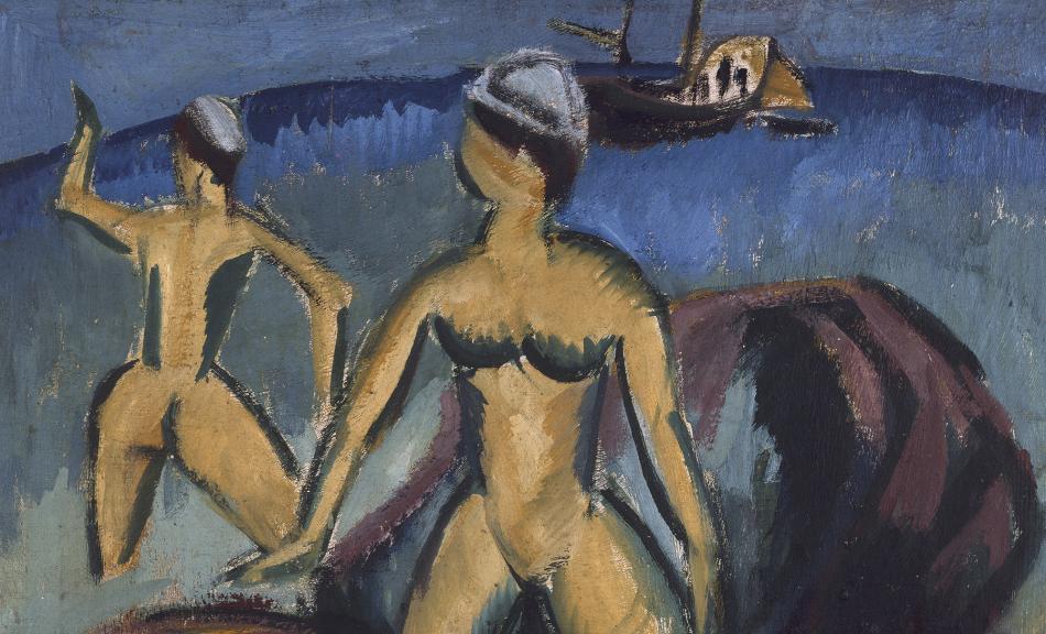 Ernst Ludwig Kirchner, Bathers (Fehmarn), 1912 © Courtesy of Osthaus Museum Hagen & Institut für Kulturaustausch, Tübingen