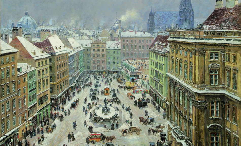 THEODOR VON HÖRMANN, The »Neuer Markt« in Vienna | 1895 © Private collection