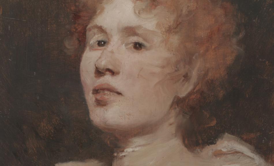 Cecil van Haanen, Rothaarige, um 1885/90 © ©Leopold Museum, Wien