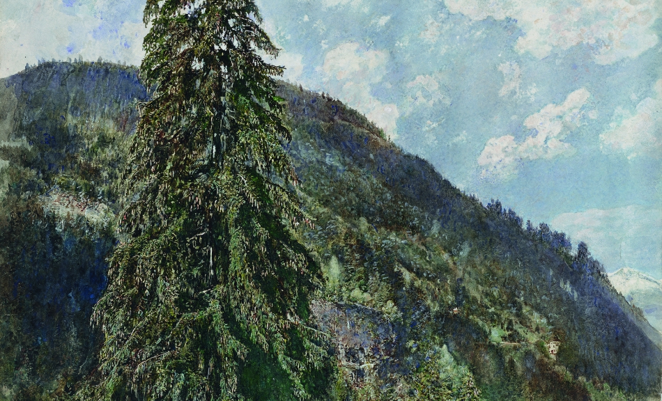 Rudolf von Alt, Die alte Fichte in Bad Gastein, 1899 © Leopold Museum Vienna