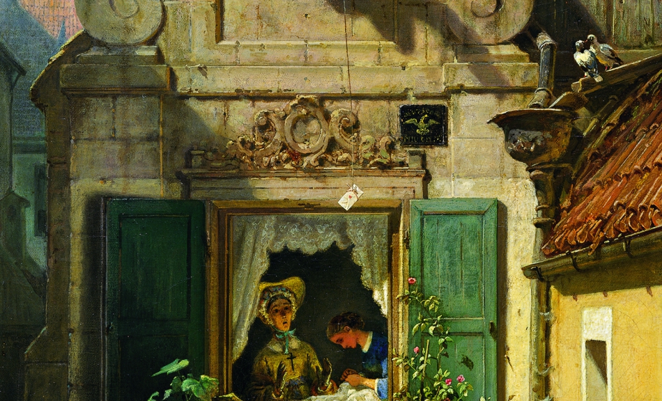 Carl Spitzweg, The Intercepted Love Letter, c. 1855 © Museum Georg Schäfer, Schweinfurt Foto | Photo: Museum Georg Schäfer, Schweinfurt