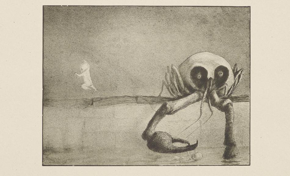 ALFRED KUBIN, The Moment of Birth (From the “Weber”-Portfolio, Plate 2/15) | 1901/1902 © Leopold Privatsammlung | Leopold, Private Collection © Eberhard Spangenberg/Bildrecht, Wien, 2016