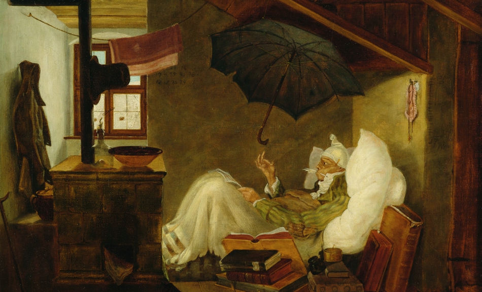 Carl Spitzweg, Der arme Poet, 1838 © Privatbesitz | Private collection Foto | Photo: Germanisches Nationalmuseum, Nürnberg/Monika Runge