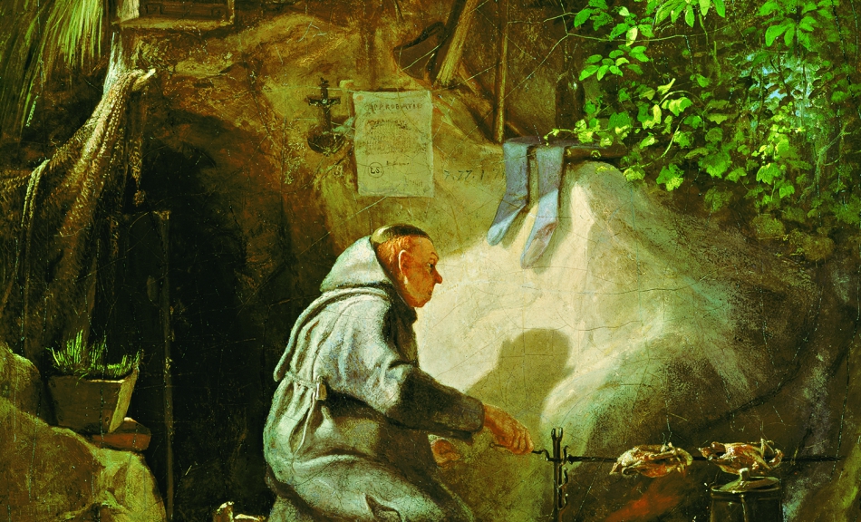 Carl Spitzweg, Hermit, Roasting a Chicken, 1841 © Museum Georg Schäfer, Schweinfurt Foto | Photo: Museum Georg Schäfer, Schweinfurt