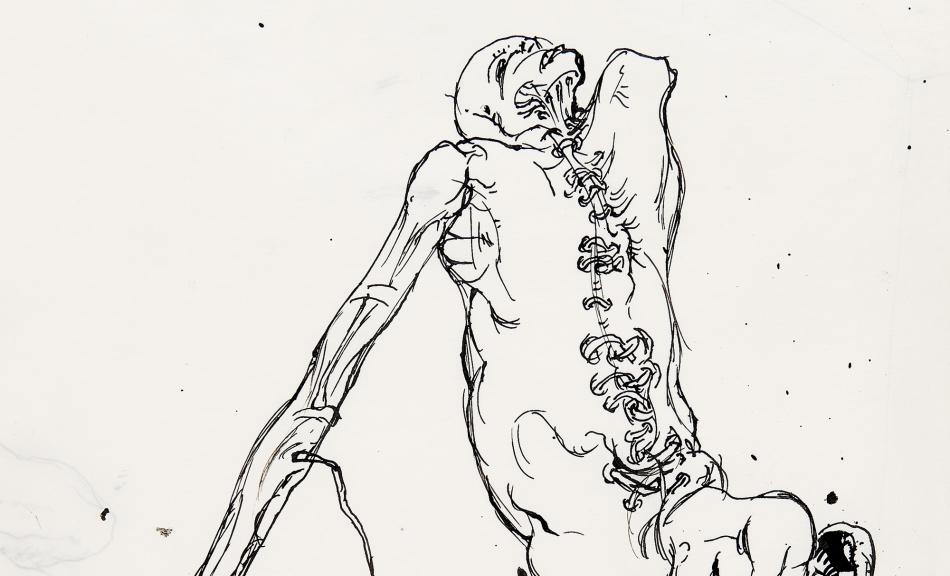 GÜNTER BRUS, Action Sketch, 1966 © Private Collection | Photo: N. Lackner/UMJ