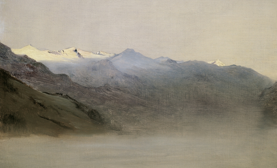 ANTON ROMAKO, Gastein Valley in the Mist, 1877 © Belvedere, Vienna | Photo: Belvedere, Vienna