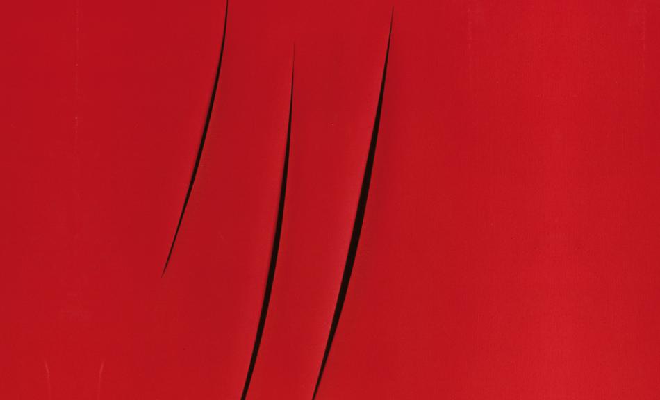 LUCIO FONTANA, CONCETTO SPAZIALE ATTESE, 1959 © Courtesy Heidi Horten Collection © Bildrecht, Wien, 2018