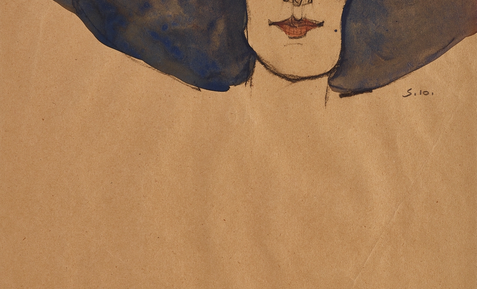 EGON SCHIELE | Frau mit schwarzem Hut (Olga Gallus) | 1910 © Leopold Privatsammlung | Foto: Leopold Museum, Wien/Manfred Thumberger