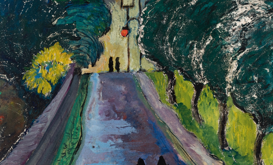 MARIANNE VON WEREFKIN, Die Allee (L’Allée ), um 1917 © Fondazione Gabriele e Anna Braglia, Lugano, Foto: Roberto Pellegrini