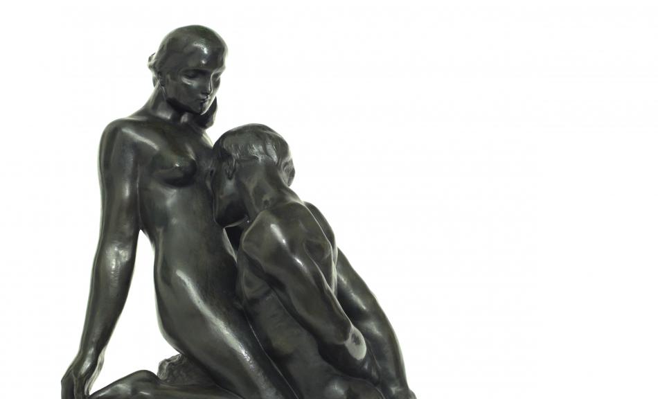 AUGUSTE RODIN, Das ewige Idol, Entwurf 1893, Guss 1971 © Leihgabe The Kasser Mochary Family Foundation, Montclair, New Jersey Foto: Kasser Mochary Foundation, Montclair, NJ/Nikolai Dobrowolskij