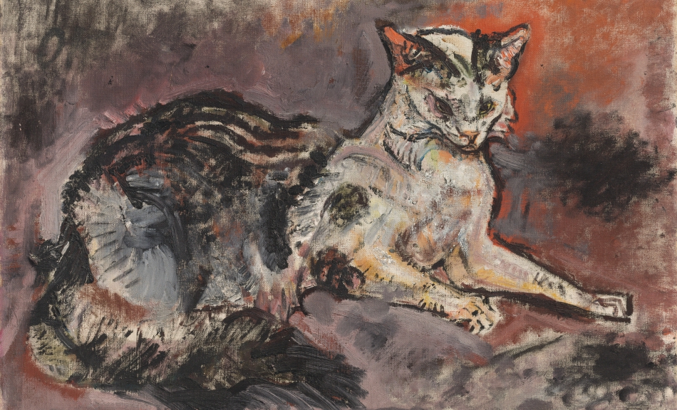 OSKAR KOKOSCHKA, Katze, 1910 © Privatbesitz Foto: 2019 Christie’s Images Limited © Fondation Oskar Kokoschka/Bildrecht Wien, 2019