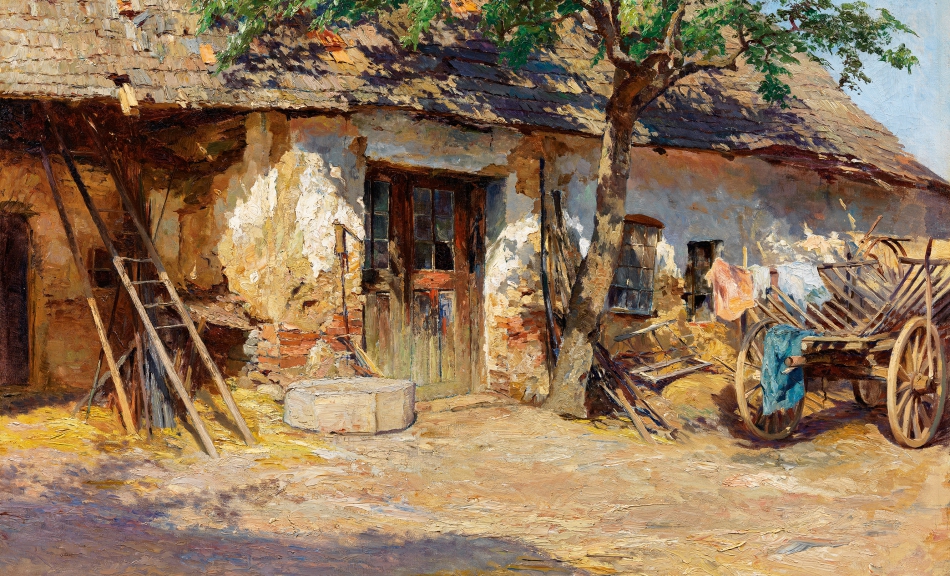 OLGA WISINGER-FLORIAN, Forge near Bisamberg, 1894 © Private collection Photo: Auktionshaus im Kinsky, Vienna