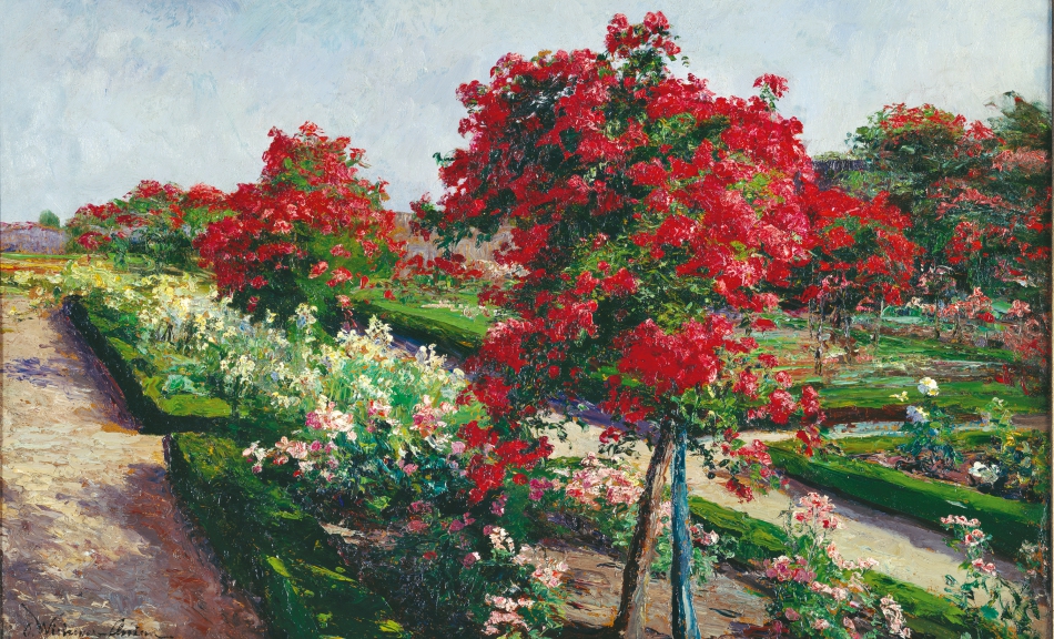 OLGA WISINGER-FLORIAN, Rose Garden in Grafenegg, 1904 © Eisenberger Collection, Vienna Photo: Vera Eisenberger KG, Vienna