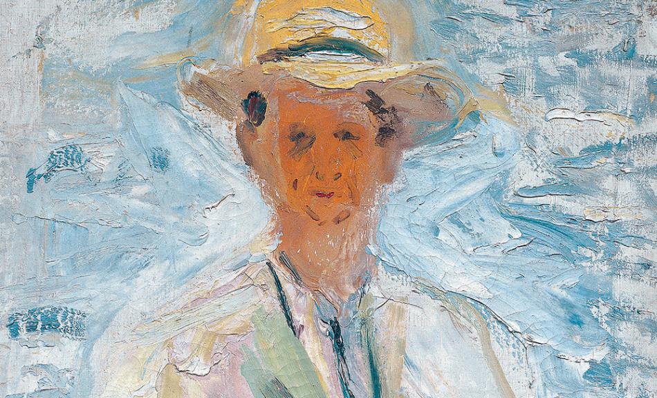 Richard Gerstl, Portrait of Alexander von Zemlinsky,  verso: fragment of Smiling Self-Portrait at Full Length, 1908 © Kunsthaus Zug, Stiftung Sammlung Kamm | Kamm Collection Foundation, Foto | Photo: Kunsthaus Zug/Alfred Frommenwiler