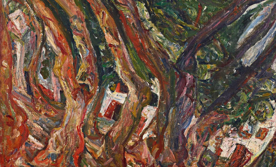 Chaïm Soutine, Les platanes à Céret (Platanen in Céret), um 1920 © Leopold Privatsammlung | Leopold, Private Collection, Foto | Photo: Leopold Museum, Wien | Vienna/Manfred Thumberger