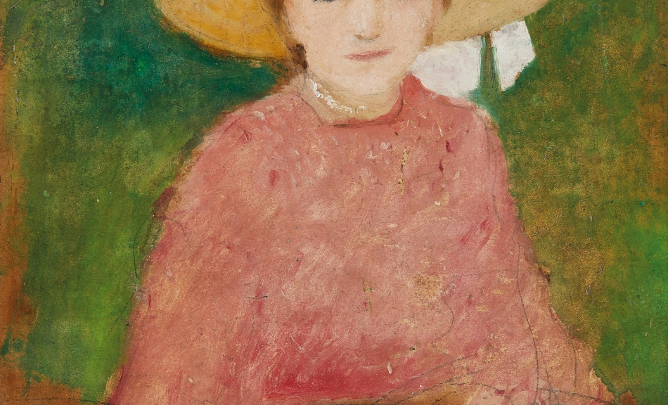 AUGUST MACKE, Porträt Mathilde Macke, 1907 © Renate und Friedrich Johenning Stiftung, Foto: Leopold Museum, Wien/Manfred Thumberger