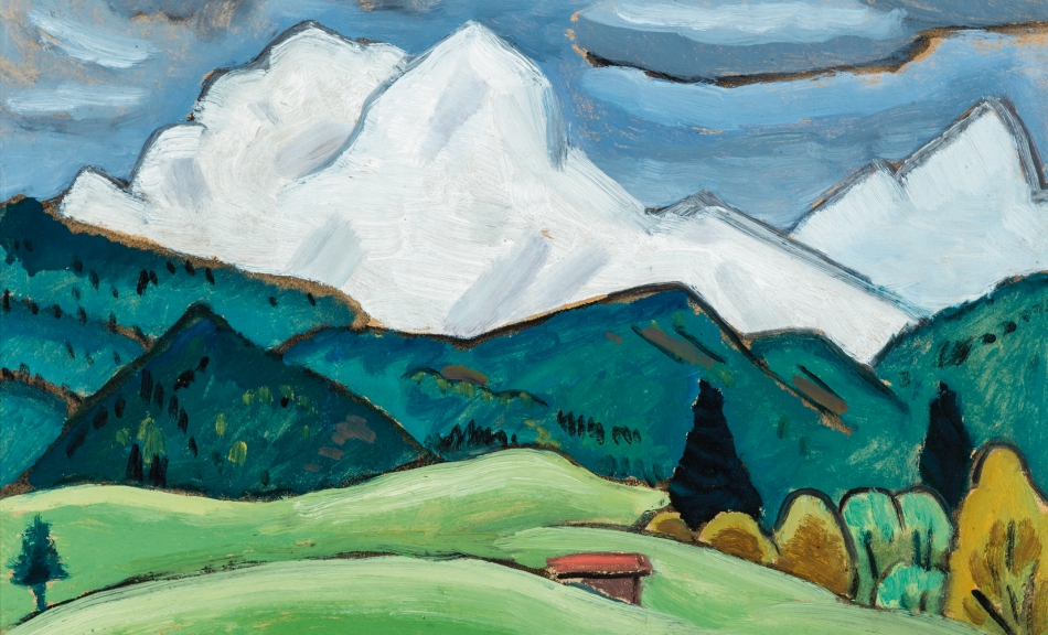 GABRIELE MÜNTER, Elmau, n.d. © Fondazione Gabriele e Anna Braglia, Lugano, Photo: Christoph Münstermann © Bildrecht Wien, 2019