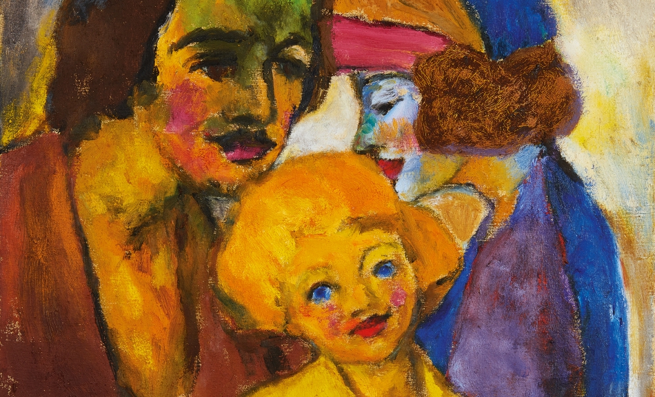 EMIL NOLDE, Familienbild, 1947 © Renate und Friedrich Johenning Stiftung, Foto: Leopold Museum, Wien/Manfred Thumberger © Nolde Stiftung Seebüll