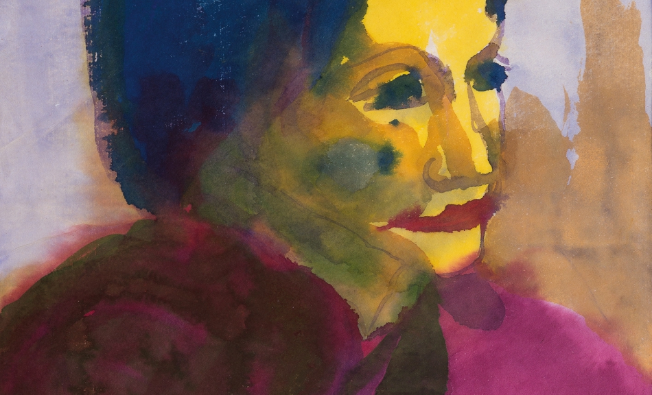 EMIL NOLDE, Head of a Woman, 1920–1925 © Renate und Friedrich Johenning Stiftung, Photo: Linda Inconi-Jansen © Nolde Stiftung Seebüll