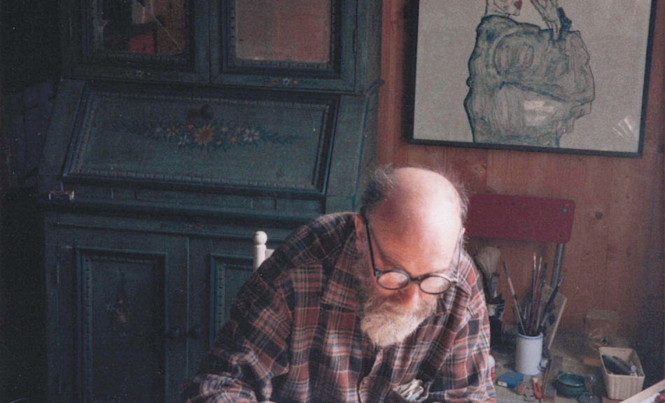 PETER FEMFERT, Friedensreich Hundertwasser, Venedig 1983 © Foto: Peter Femfert, DIE GALERIE Frankfurt am Main