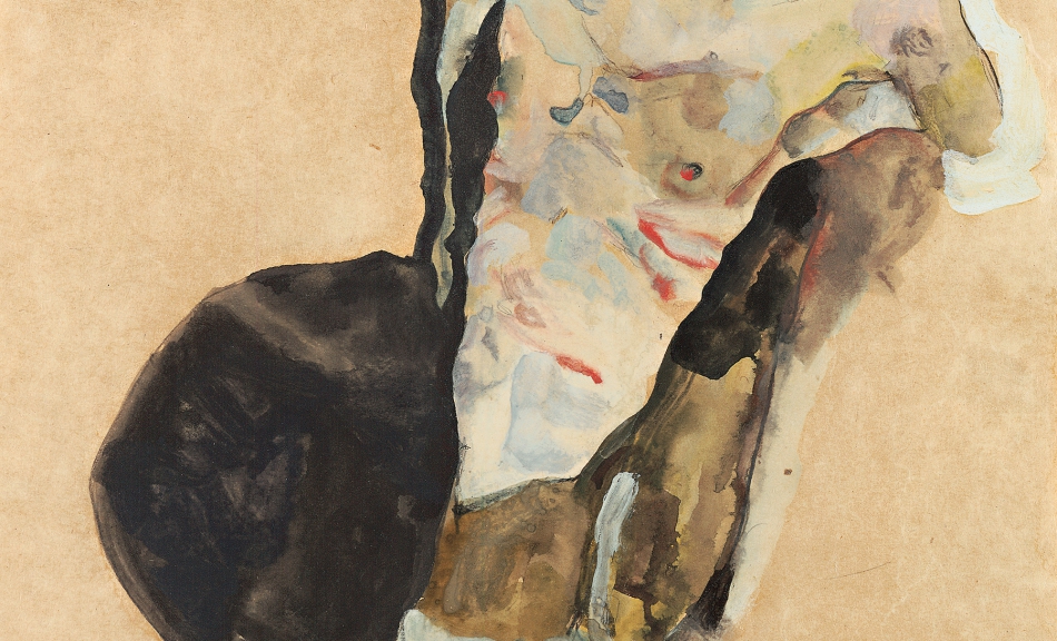 Egon Schiele, Halbakt (Selbstdarstellung), 1911 © Leopold Museum, Wien, Foto: Leopold Museum, Wien/Manfred Thumberger