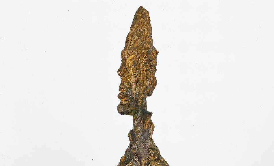 Alberto Giacometti, Buste de Diego, 1955 © mumok – Museum moderner Kunst Stiftung Ludwig Wien,  erworben 1962 Foto: mumok – Museum moderner Kunst Stiftung Ludwig Wien © Alberto Giacometti Estate/ADAGP/Bildrecht, Wien 2021