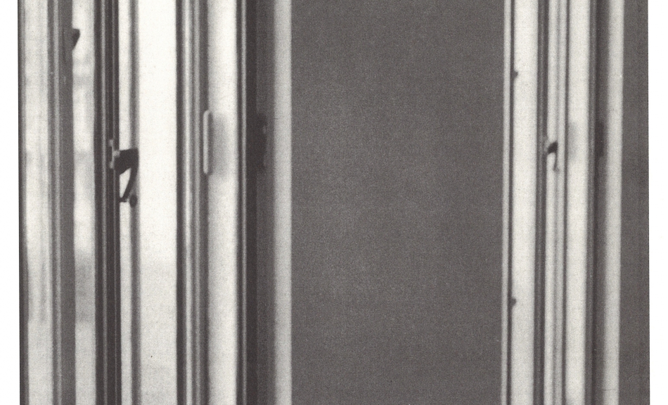 Günther Förg, Wittgenstein II, 1998 © Private collection, Photo: Günther Förg  (from: Günther Förg – Fenster, die fehlen. Wien 1998, Ausst.-Kat. BAWAG Foundation Wien, 04.12.1998–23.01.1999) © Bildrecht, Wien 2021