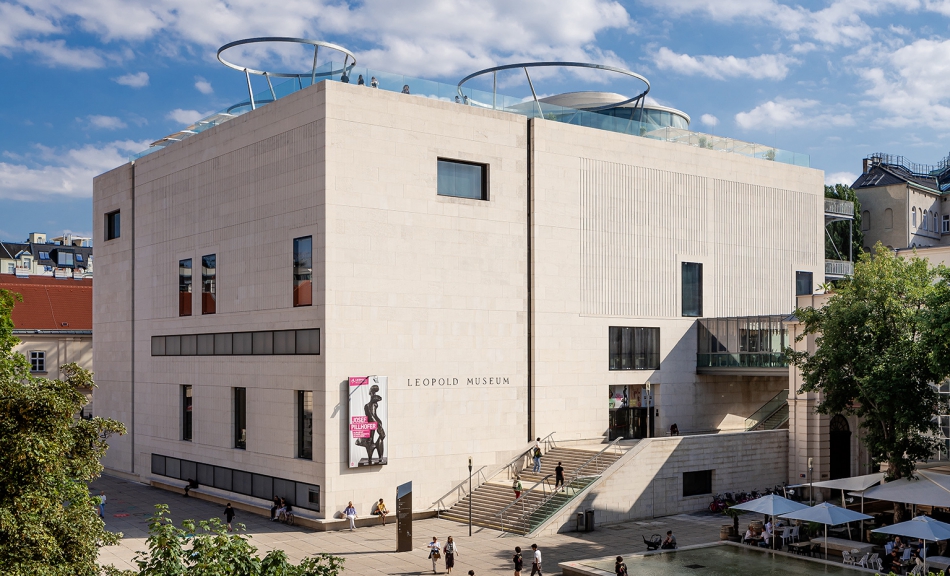 Leopold Museum Außenansicht © Leopold Museum, Wien 2021 | Foto: Alexander Eugen Koller