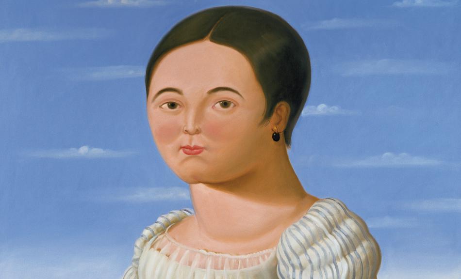 FERNANDO BOTERO, Mademoiselle Rivière, after Ingres, 2005 © Sammlung Würth, Foto: Volker Naumann, Schönaich © Fernando Botero