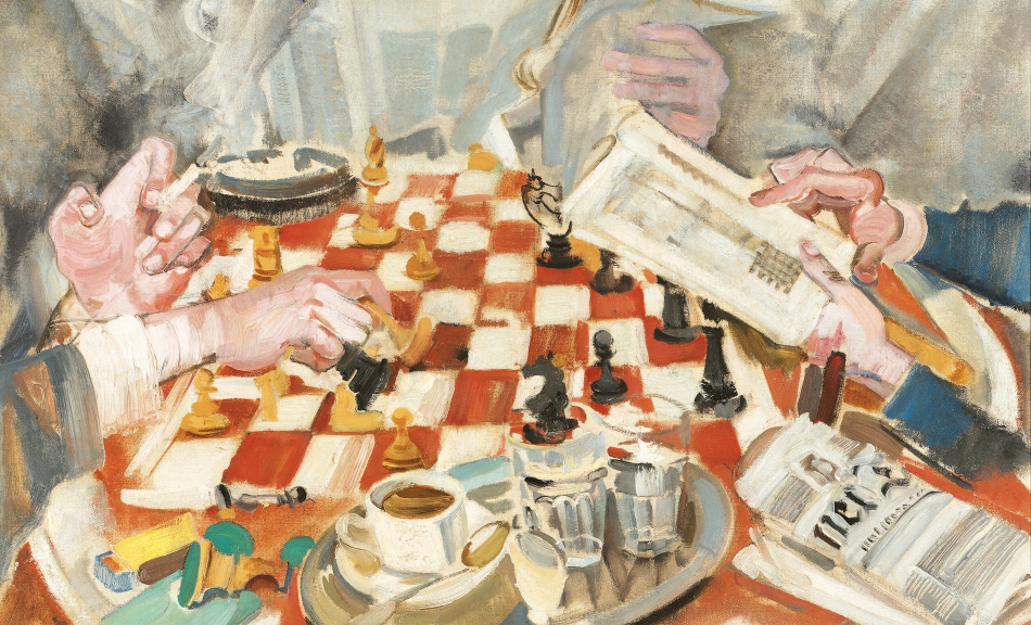 MAX OPPENHEIMER, Die Schachpartie, 1925/30 © Oesterreichische Nationalbank | Foto: Sammlung Oesterreichische Nationalbank
