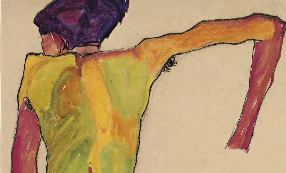 Egon Schiele, Nude (Back View) © Leopold Museum, Wien, Inv. 1451