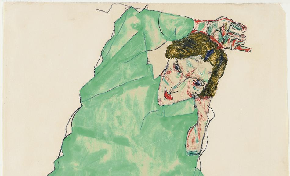 Egon Schiele, »Vor dem Spiegel«, 1913 © Leopold Museum, Wien, Inv. 1435