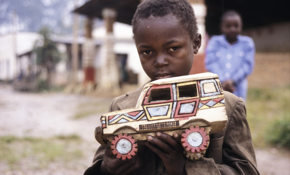 Sylvain mit seinem Jeep, Kongo © Leopold Museum