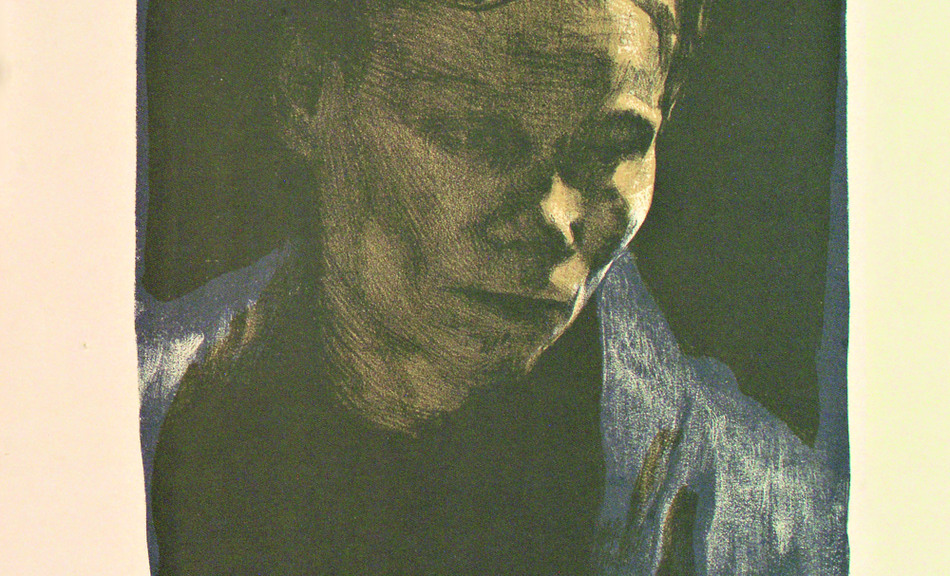 Ernst Barlach, Half-Length Portrait of a working woman with blue shawl © Privatbesitz
