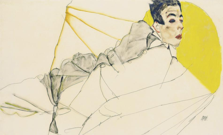 Egon Schiele, Liegender Knabe (Erich Lederer), 1913 © Leopold Museum, Wien, Inv.Nr. 1408