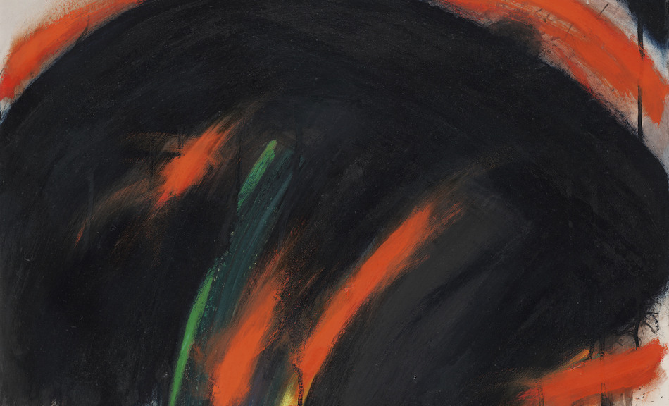 Arnulf Rainer, Feuerwolken umkreisen Berg, 1961-1971 © Wiener Städtische Versicherung, Inv. 1076; Arnulf Rainer