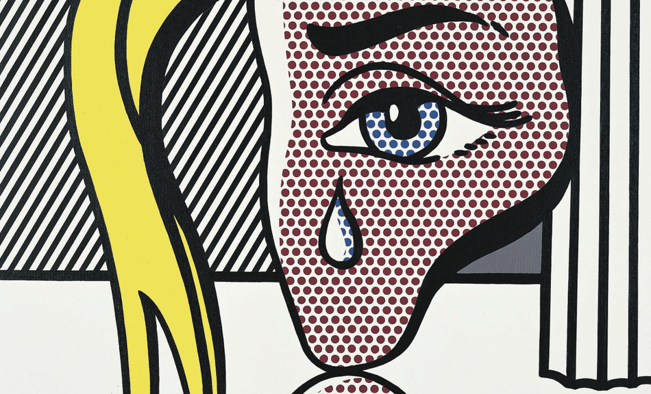 Roy Lichtenstein, Mädchen mit Träne III , 1977 © Fondation Beyeler, Riehen/Basel; The Estate of Roy Lichtenstein/VBK, Wien