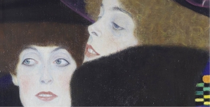 GUSTAV KLIMT, Freundinnen I (Die Schwestern) (Detail), 1907, Klimt-Foundation, Wien, Foto: Klimt-Foundation, Wien ©Leopold Museum